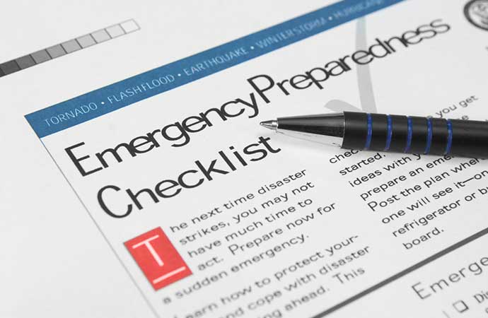 emergency plan checklist