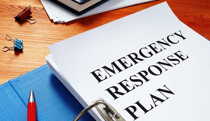 emergency response plan binder