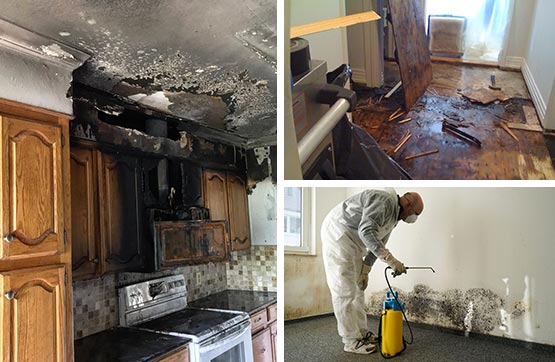 fire damage water damage and mold remediation service