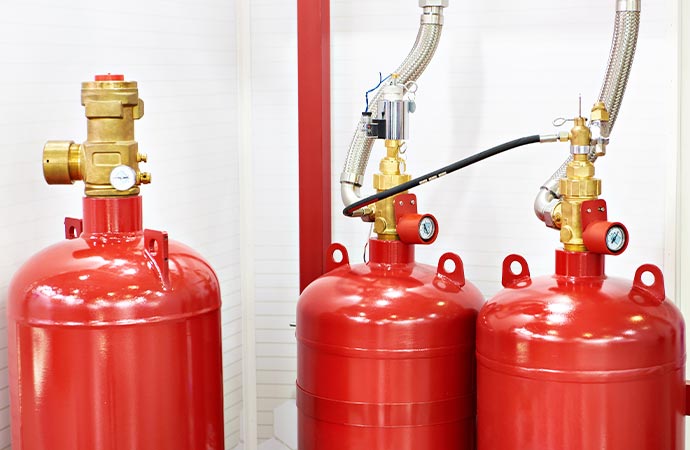 gas extinguishing fire safety