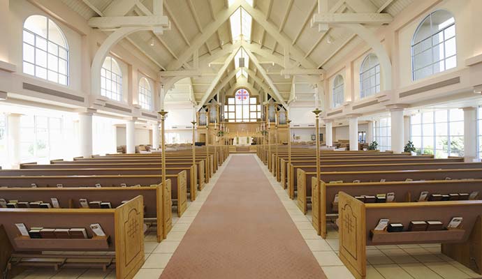 inside view of church