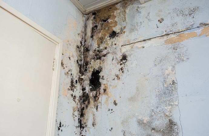  structural damage caused by mold and the restoration process.