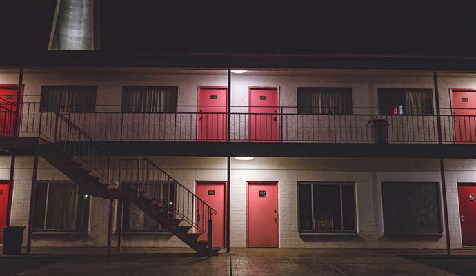 motel room exterior doors